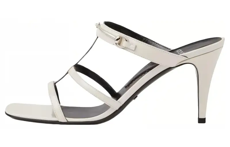 GUCCI Slide Slippers Women's White