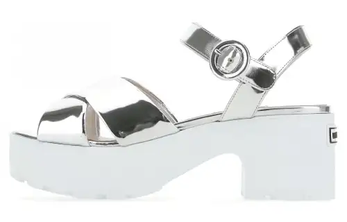 MIU MIU One Strap Sandals Women's Silver