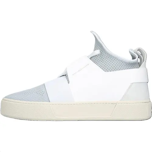 Balenciaga Mesh Mid top Skateboard Shoes Men's Gray