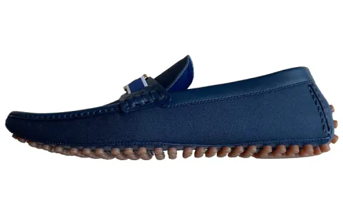 LOUIS VUITTON Gommino Loafers Men's Blue