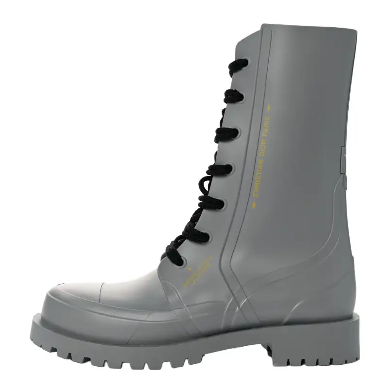 DIOR DIORCamp Crew Combat Boots Women's Concrete Gray