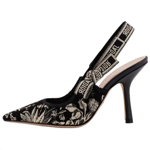 DIOR J'Adior Millefiori Slim Heel High Heels 10cm Women's Black