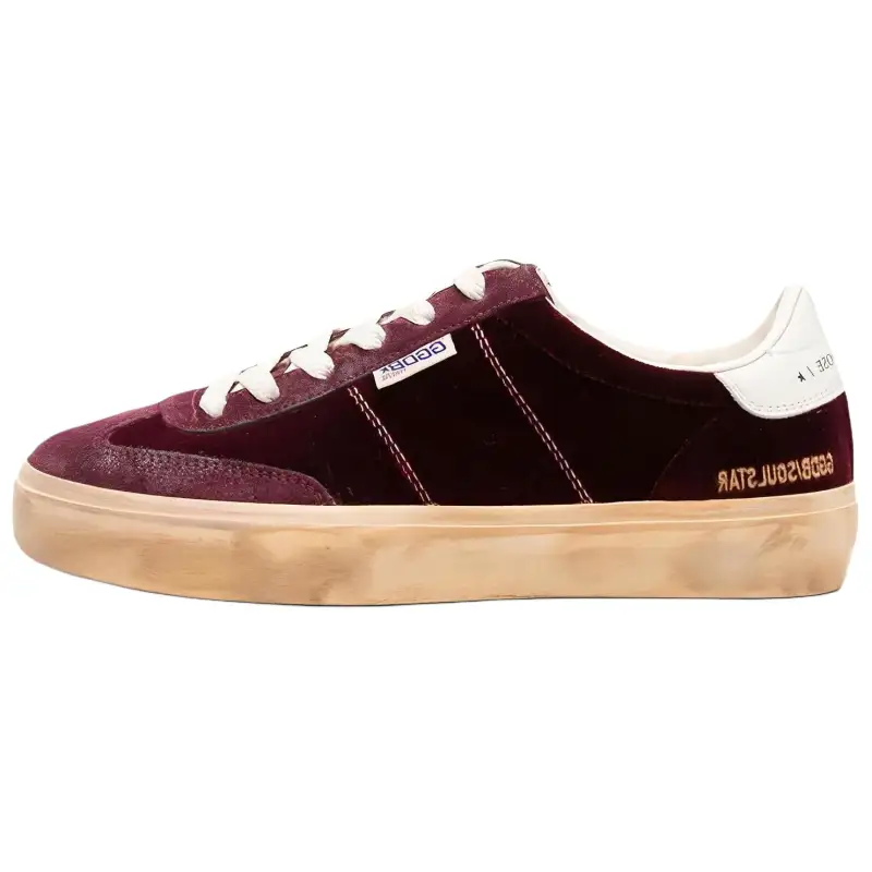 Golden Goose Soul-Star Velvet Sneakers