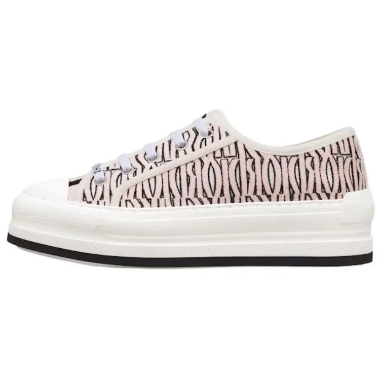DIOR Walk'n'Dior Low top Skateboard Shoes 3.5cm Women's Pink