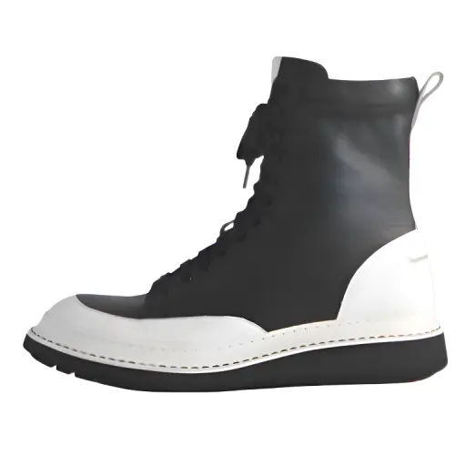 LOEWE Leather Ankle Boots Women's Black