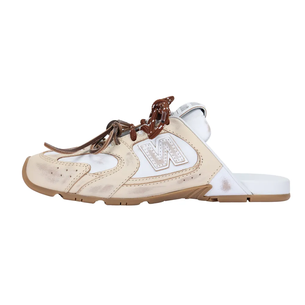 New Balance x MIU MIU NB 530 SL Closed Toe Slippers Women's Lime & Gray & White