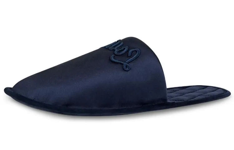 LOUIS VUITTON Suite Closed Toe Slippers Women's Dark Blue