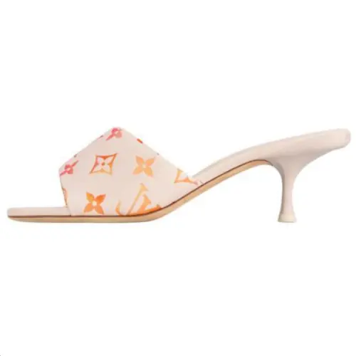 LOUIS VUITTON Revival Slide Slippers 5.5cm Women's Ecru