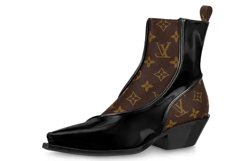 LOUIS VUITTON Matador Ankle Boots Women's Black