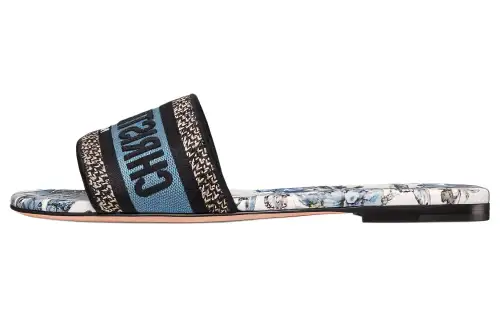DIOR Dway Slide Slippers Women's Blue