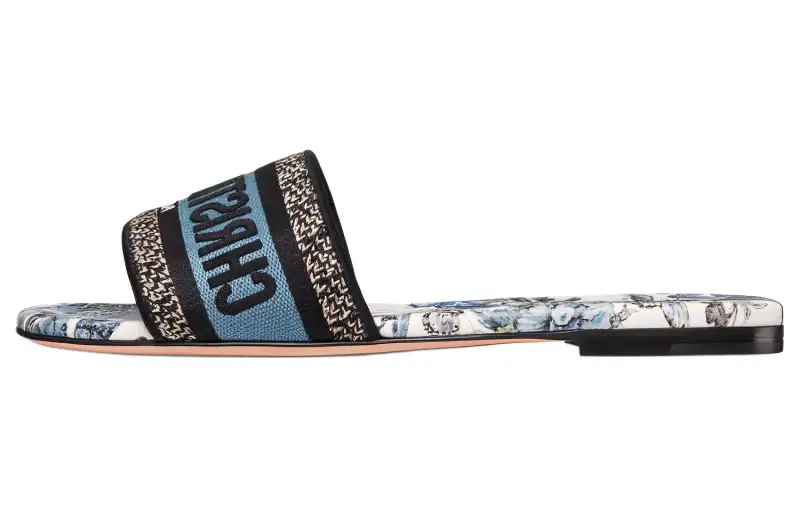 DIOR Dway Slide Slippers Women's Blue