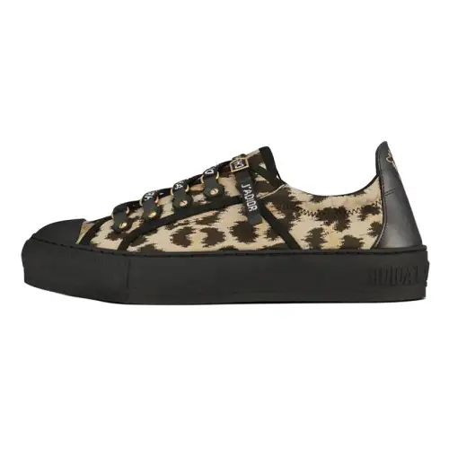 DIOR Walk'n'Dior Mizza Platform Shoes Low top Stylish Skateboarding Shoes Women's Black Brown