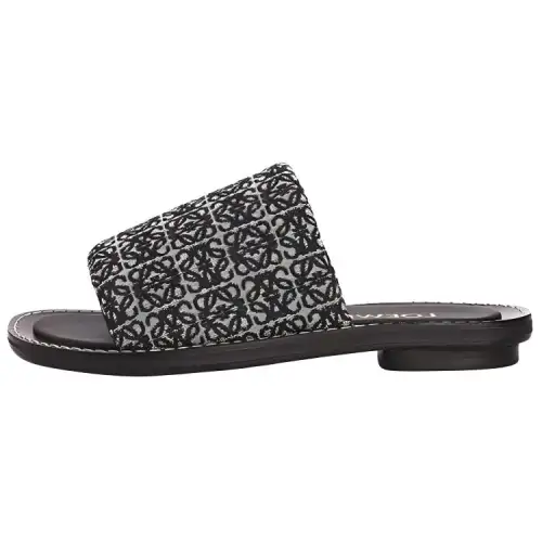 LOEWE Anagram Slide Slippers Women's Black