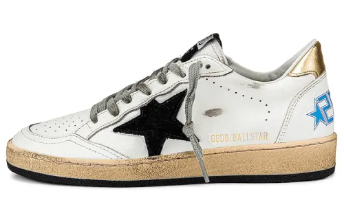 Golden Goose Ball Star Skateboard Shoes Women's Low Top Black/White