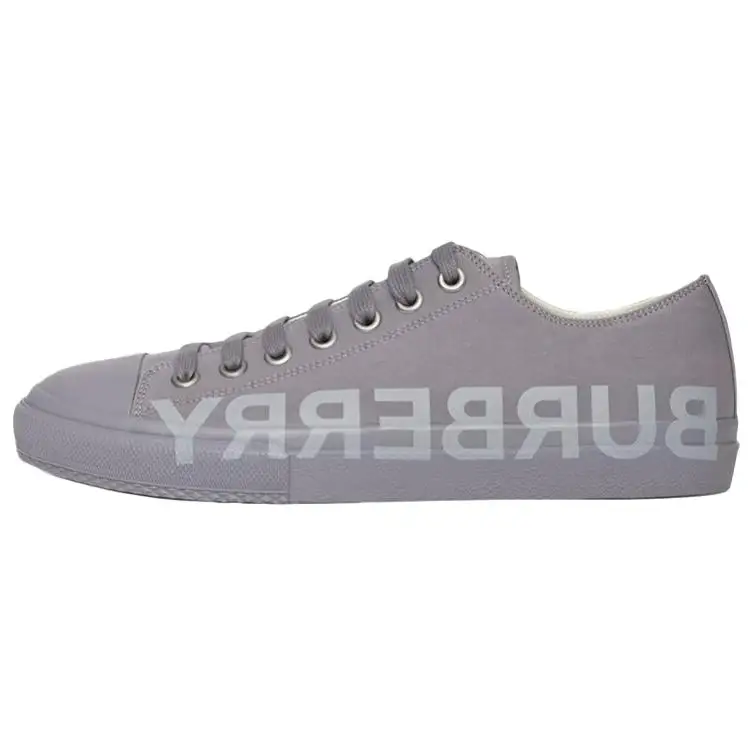 Burberry Low top Stylish Skateboarding Shoes Men's Flint Gray