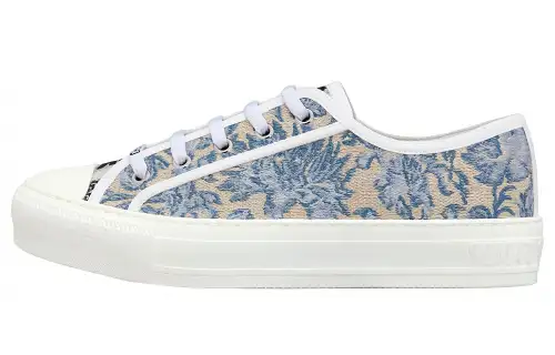 DIOR Walk'n'Dior Cotton Fabric Skateboard Shoes Women's Blue