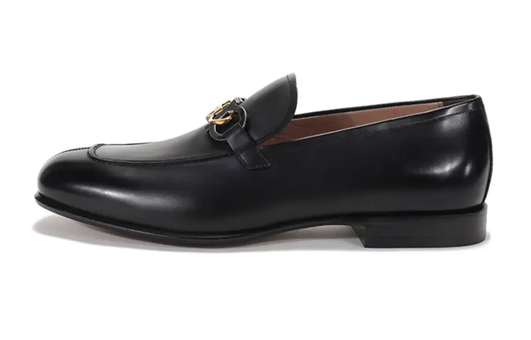 Ferragamo Gancini Casual Shoes Men Black