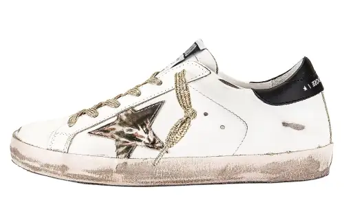 Golden Goose Super Star Low top Skateboard Shoes Women's Black White