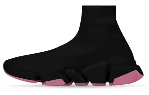Balenciaga Women's Speed 2.0 Sneaker 'Clear Sole - Black Neon Pink'