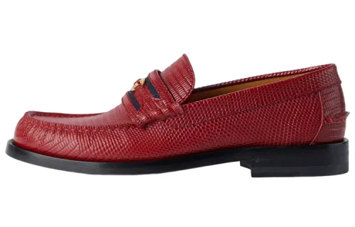 GUCCI Lovelight Loafers Women's Red