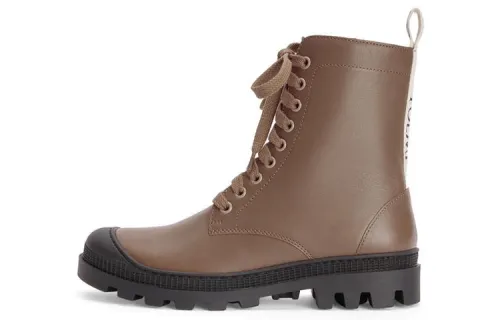 LOEWE Combat Boots Women's Coffee