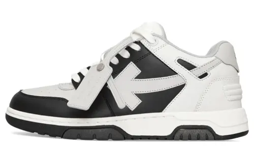 OFF WHITE Out Of Office Ooo Low Tops Light Grey Black