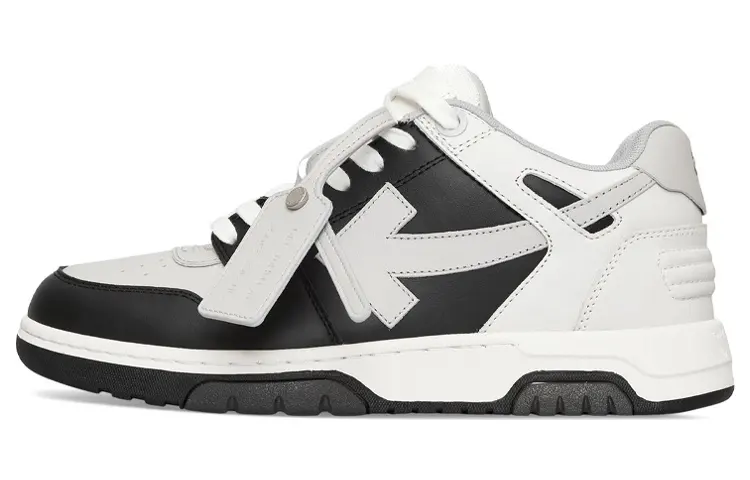OFF WHITE Out Of Office Ooo Low Tops Light Grey Black