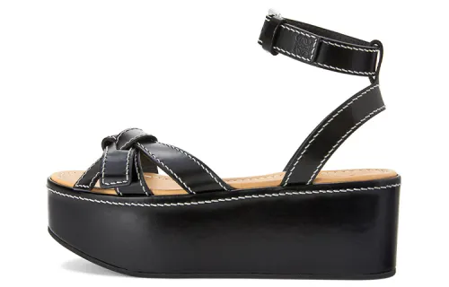LOEWE Gate One Strap Sandals Women's Black