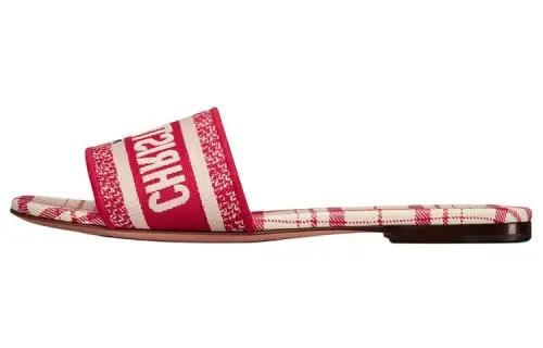 DIOR Dway Slide Slippers Women's Red