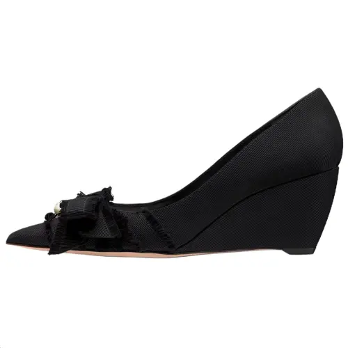 DIOR Adiorable Wedge Heel High Heels 6.5cm Women's Black