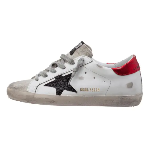 Golden Goose Super Star Leather Low top Skateboard Shoes Women's White