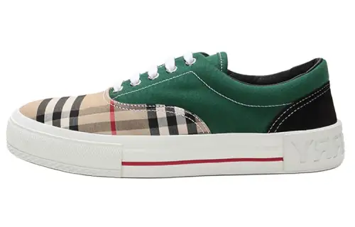 Burberry Vintage Low top Skateboard Shoes Men's Beige
