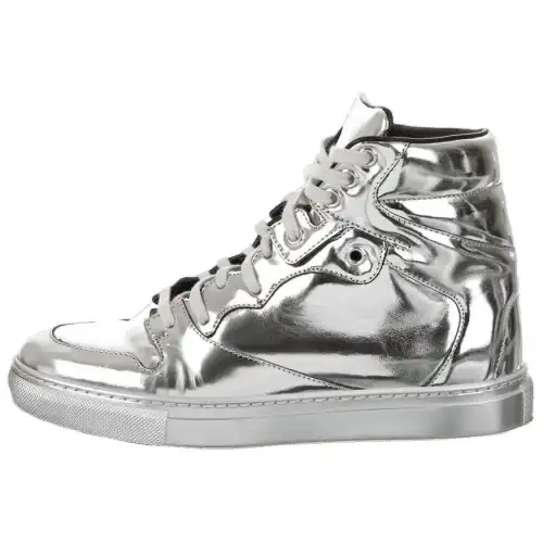 Balenciaga Arena High top Skateboard Shoes Men's Silver
