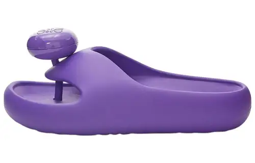 LOEWE Rubber Sole Flip Flops Women's Purple