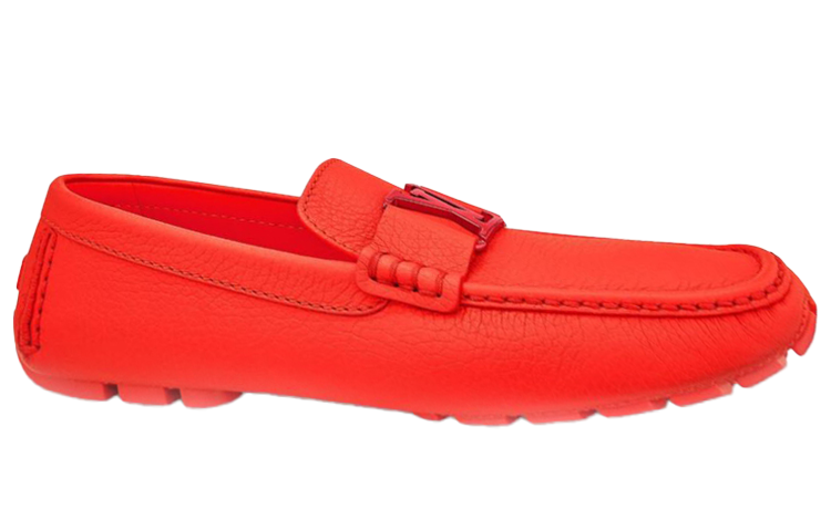 LOUIS VUITTON Monte Carlo Men's Casual Shoes Men's Orange Red