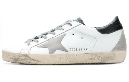 Golden Goose Super Star Cow Leather Comfortable Stylish Skateboarding Shoes Women's White Distressed