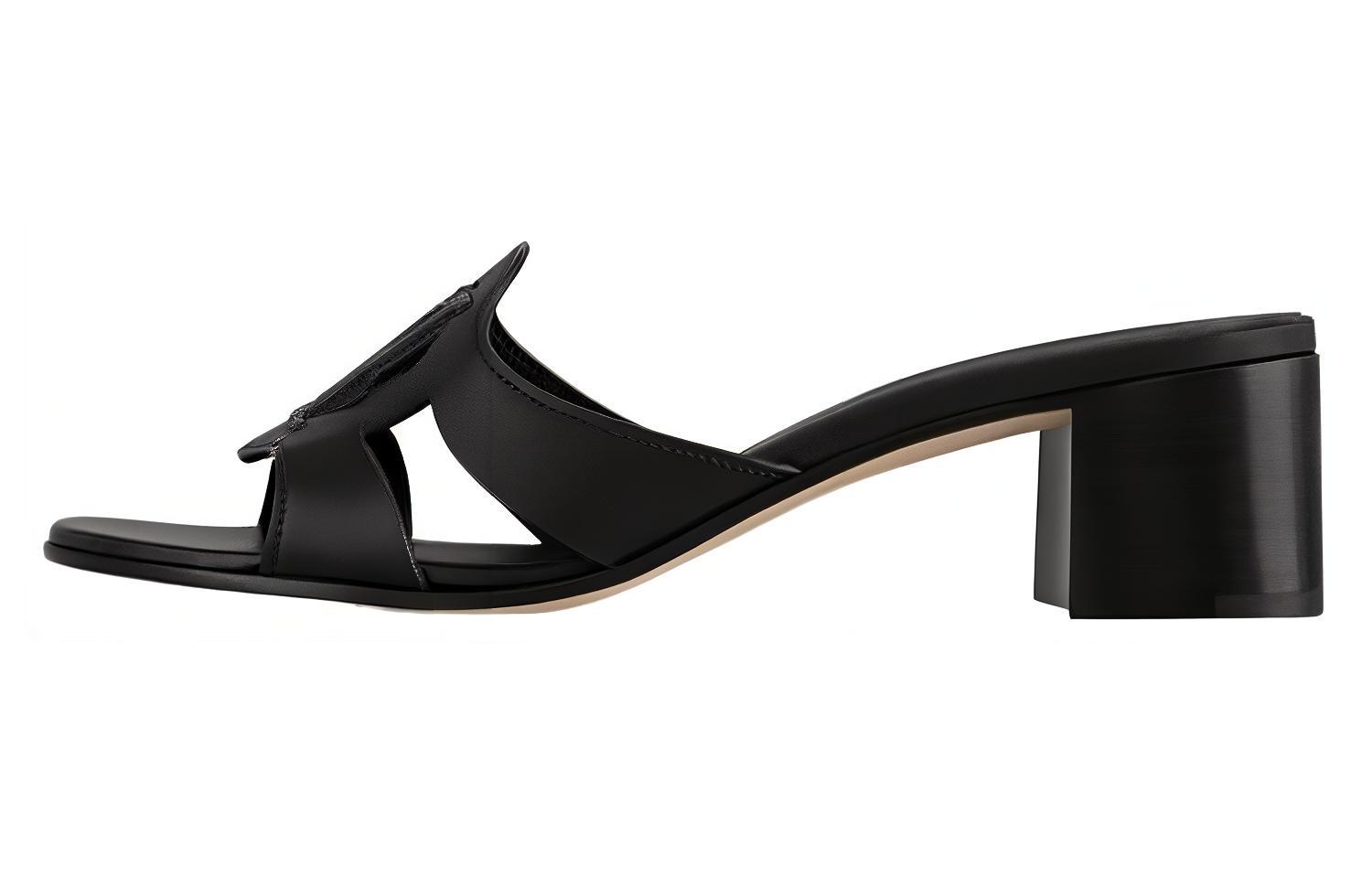 LOUIS VUITTON Isola Slide Slippers Women's Black