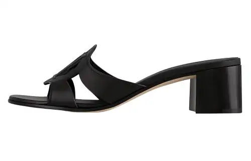 LOUIS VUITTON Isola Slide Slippers Women's Black