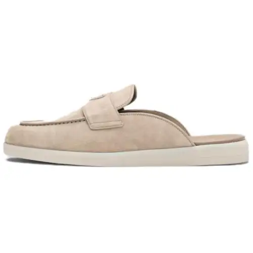 PRADA Closed Toe Slippers Men's Sand Beige Yellow