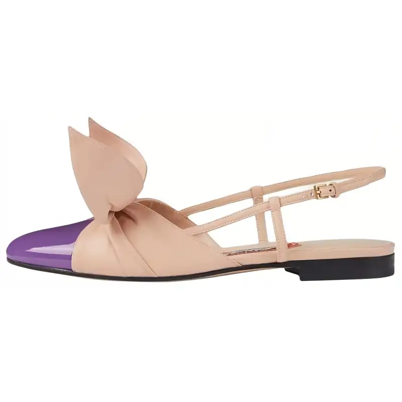 GUCCI Patent Leather Casual Shoes Women's Purple