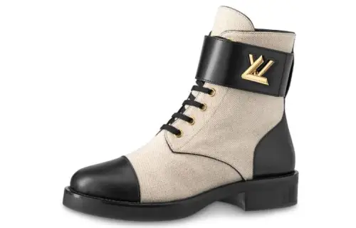 LOUIS VUITTON Lv Wonderland Flat Brown Cowhide Women's