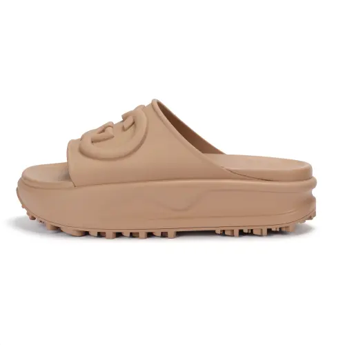 Gucci Wmns Slide Sandal 'Interlocking G - Brown' Women's