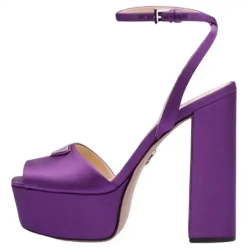 PRADA One Strap Sandals Women's Purple