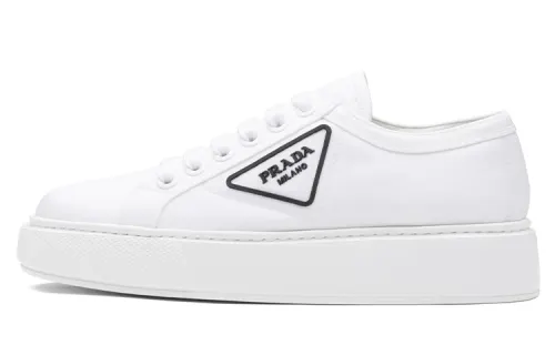 PRADA Low top Skateboard Shoes Women's White