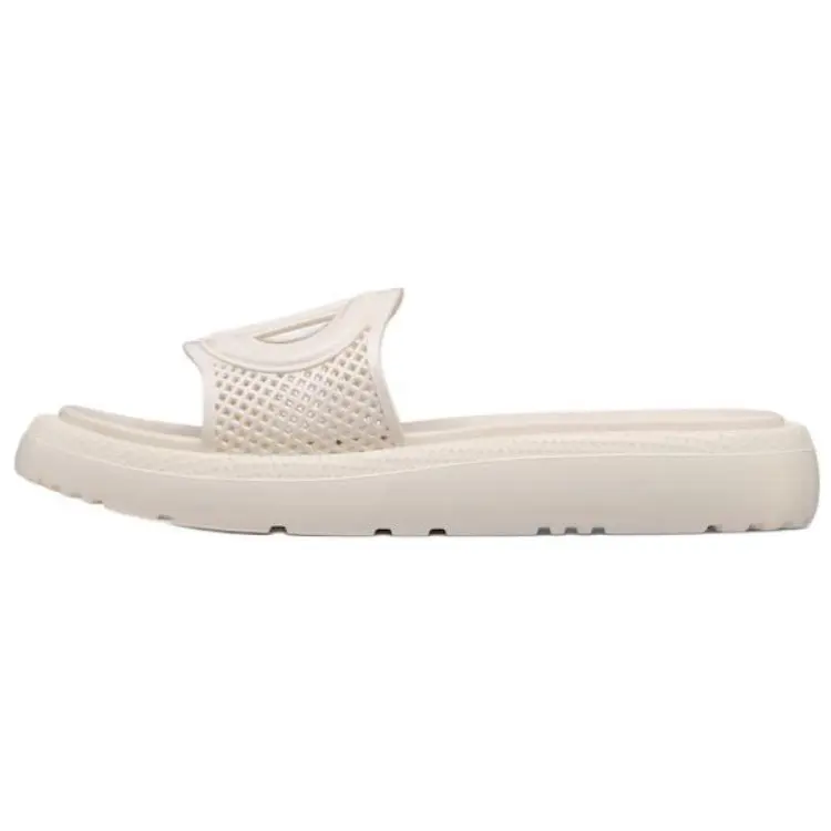 DIOR Dioriviera Rubber Sole Slide Slippers Women's Ecru