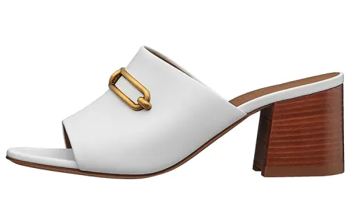 HERMES Camilla Stylish Sandal Women's White