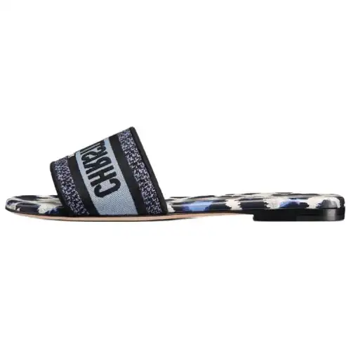 DIOR Dway Slide Slippers Women's Blue Black