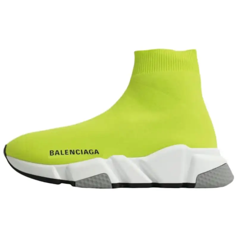 Balenciaga Speed Trainer Lime White Grey Black Women's
