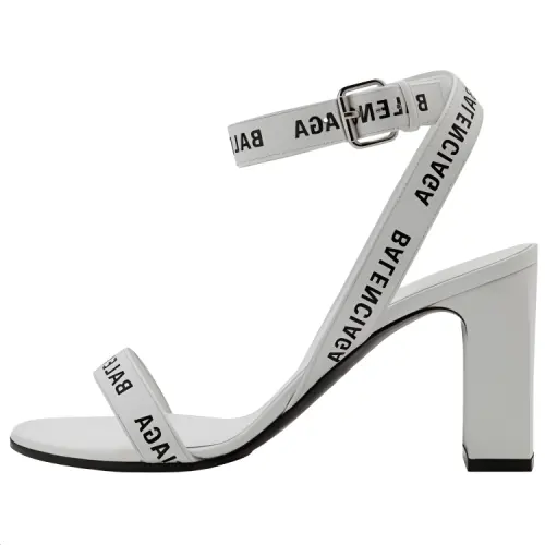 Balenciaga One Strap Sandals 8cm Women's White