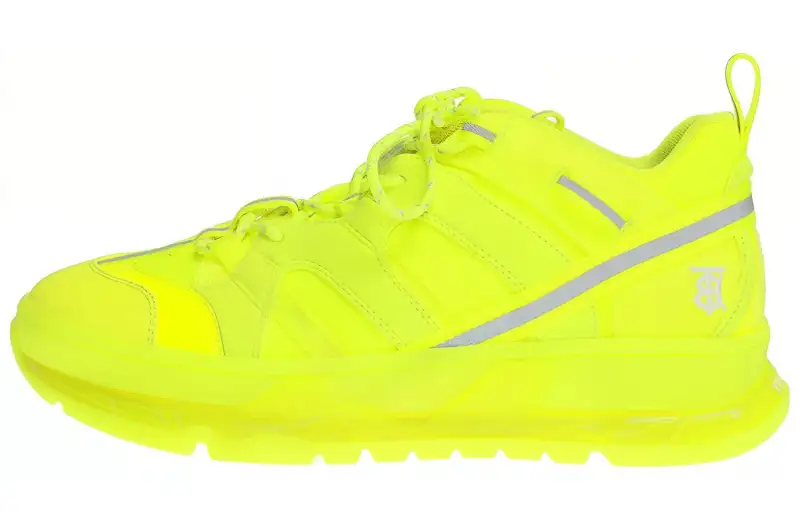 Burberry Casual Shoes Women's Low Top Neon Yellow